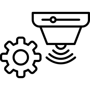 ayar simgesi ayarlanıyor. Web için dişli vektör simgelerinin özet çizimi