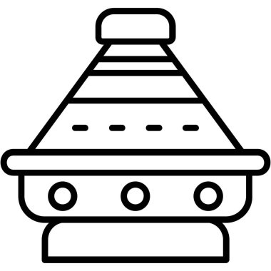 Şapka. Web simgesi basit illüstrasyon