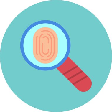 Büyüteç simgesini vektör çizim