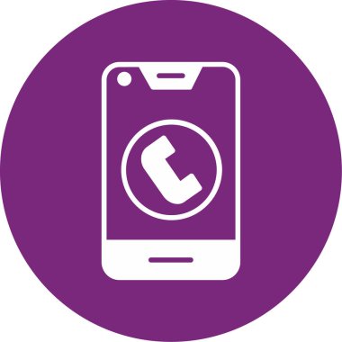 Telefon simgesinin vektör illüstrasyonu