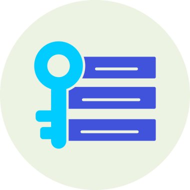 Anahtar. Web simgesi vektör illüstrasyonu