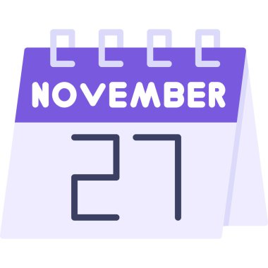 Takvim tasarım ikonu vektör illüstrasyonu