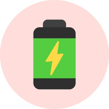 Pil web simgesi, vektör çizim