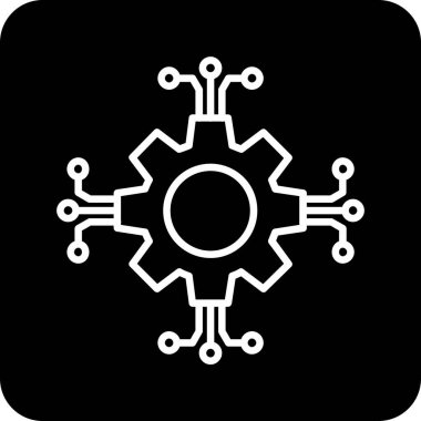 dişli simgesi vektör illüstrasyonu