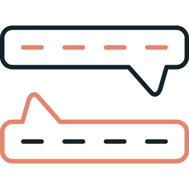 Konuşma baloncukları ikon vektör çizimi