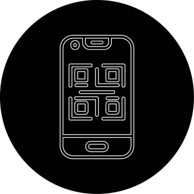 Cep telefonu simgesinin vektör illüstrasyonu