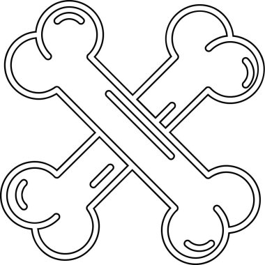 iki çapraz kılıcın siyah ve beyaz vektör çizimi