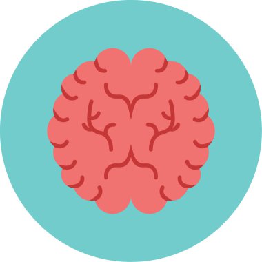 beyin ikonu vektör illüstrasyonu