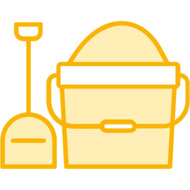 Kova. Web simgesi basit illüstrasyon