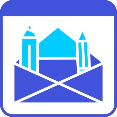 Modern yapı simgesinin vektör illüstrasyonu