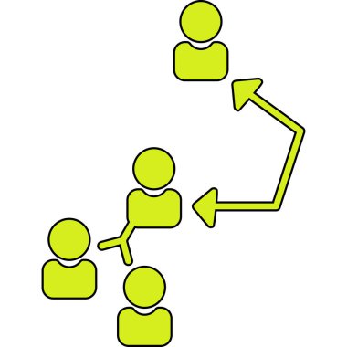 Sosyal ağ simgesi. vektör illüstrasyonu