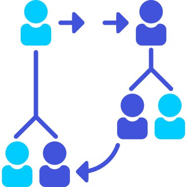 hiyerarşi web simgesi, vektör çizim