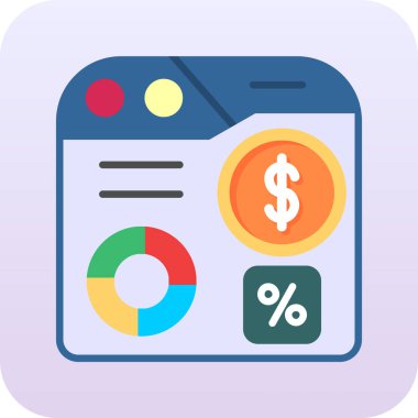 iş düz vektör simgesi