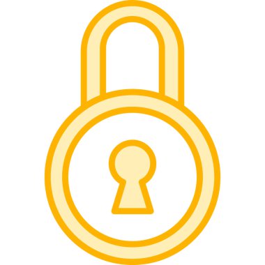 Vektör simgesini kilitle. Basit tasarım