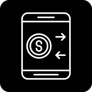 Cep telefonu. Web simgesi basit illüstrasyon