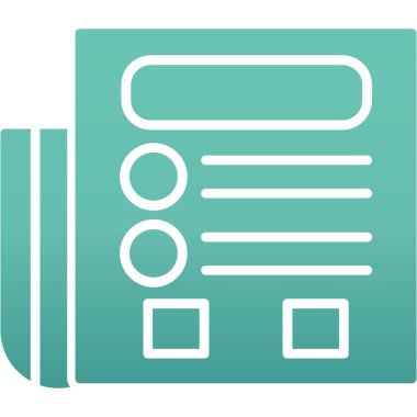 Yapılacaklar listesi web simgesi vektör çizimi