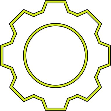 dişli simgesi vektör illüstrasyonu