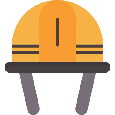 Miğfer. Web simgesi basit illüstrasyon