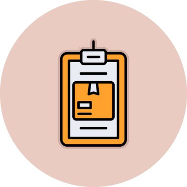 Bir belge simgesinin vektör illüstrasyonu