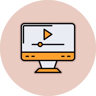 Dizüstü bilgisayar simgesi vektör çizimi