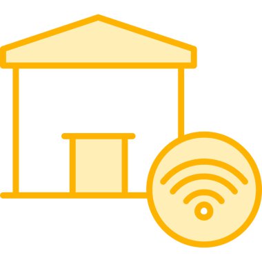 Smart House modern simgesinin vektör çizimi