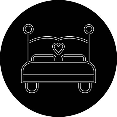 yataklı simge modayı izole etmiş arkaplan