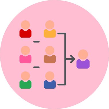 İnsanlar. Web simgesi basit illüstrasyon
