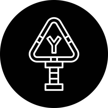 Bir ağaç simgesinin vektör illüstrasyonu