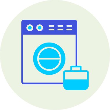 Çamaşır makinesi. Basit tasarım