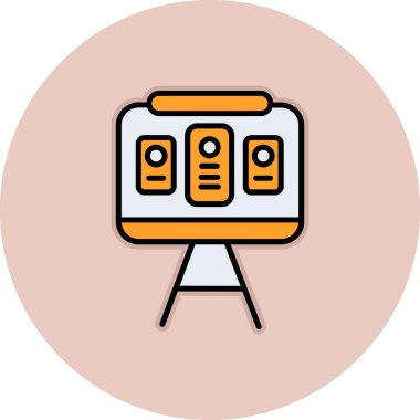 Web simgesi, teknoloji kavramının vektör illüstrasyonu