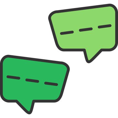 sohbet simgesi ile konuşma balonu