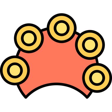 Bakteriler. Web simgesi basit illüstrasyon