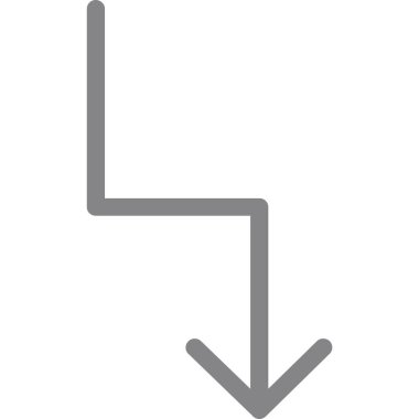 yön ok ana hatları vektör simgesi ana hat biçiminde