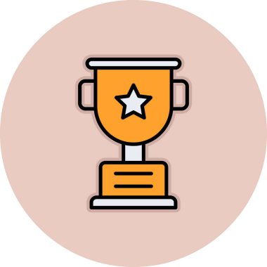 kupa simgesi, vektör çizimi