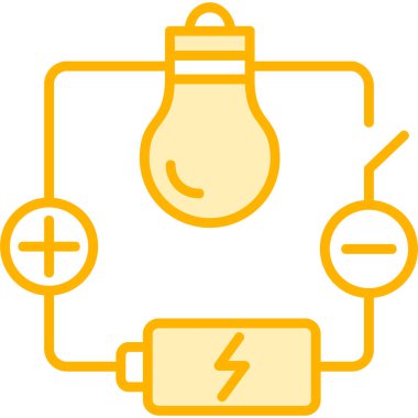 Enerji simgesinin vektör illüstrasyonu