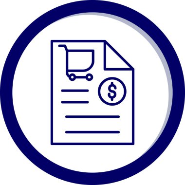 Dolar. Web simgesi basit illüstrasyon