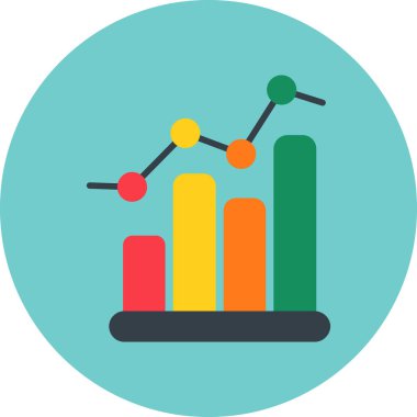 analitik grafik vektör illüstrasyonu