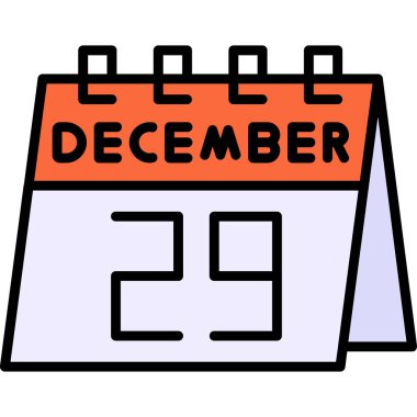 Aralık 21 - takvim - vektör illüstrasyonu