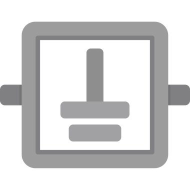 elektrik ısıtıcı simgesi vektör illüstrasyonu