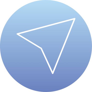 Kağıt düzleminin vektör çizimi modern simge