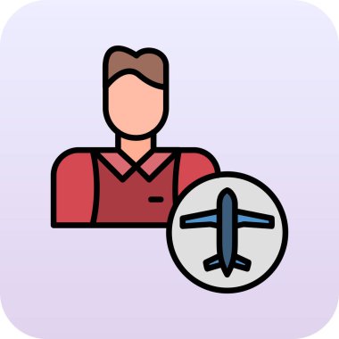 İş adamı simgesi, vektör illüstrasyonu