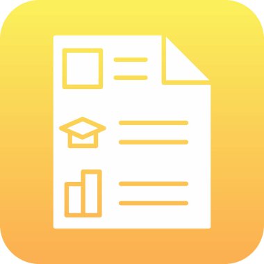 belge simgesi, vektör çizimi