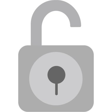 düz vektör simgesini kilitle