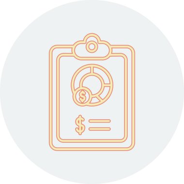 Para simgesinin vektör illüstrasyonu