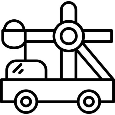 Nakliye aracı. Web simgesi basit tasarım