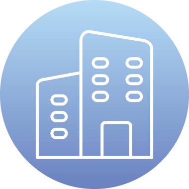 bina simgesi, vektör illüstrasyonu