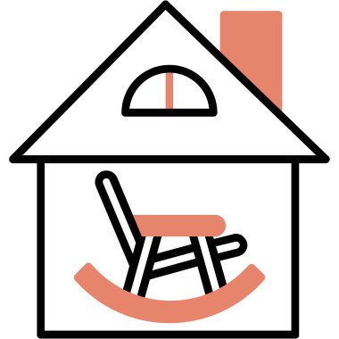 Evin vektör illüstrasyonu