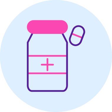 Şişe. Web simgesi basit illüstrasyon