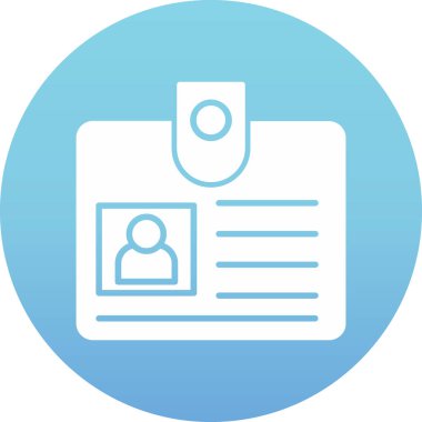 Kimlik kartı. Basit tasarım