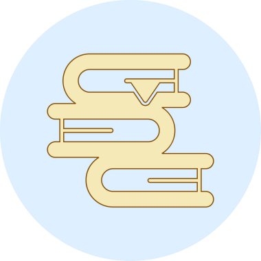 Bir altın işaret simgesinin vektör illüstrasyonu